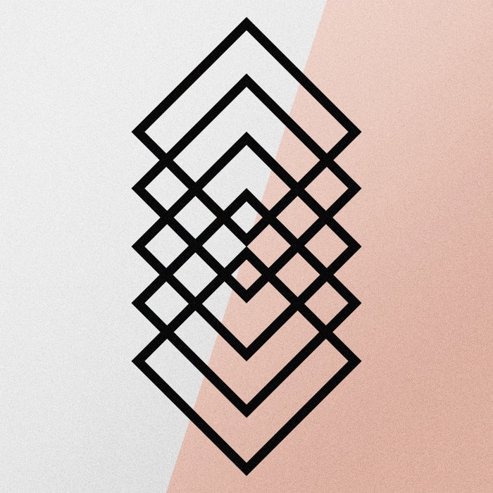 Wallity Geometry Escultura de pared Negra